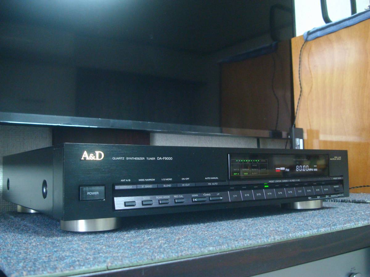 希少機種 A&D(AKAI & DIATONE) DA-F9000 FM/AM TUNER メンテナンス、調整済完動品 サイドウッド欠品、まあまあ美品 (中古品) #JP13352  の画像1