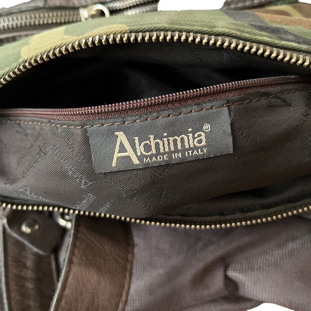 『 Alchimia 』アルキミア 高級 イタリア製 迷彩柄 カモフラ柄 トートバック