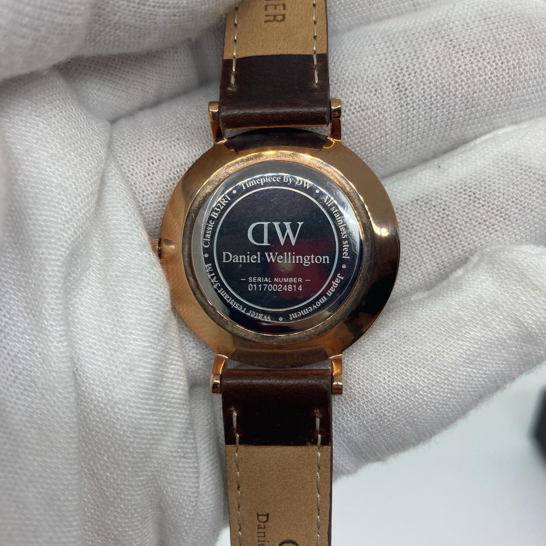 在庫処分セール ダニエルウェリントン レディース腕時計32mm クラシック ペティット ブリストル DW00100165 （ブラック/ローズゴールド）_画像6
