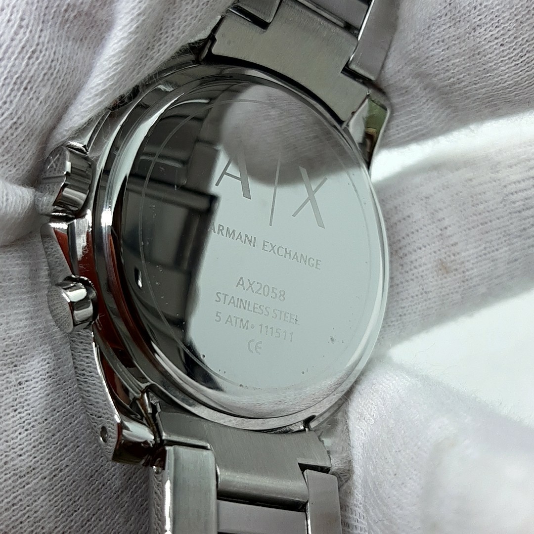 ★宅急便送料無料！電池新品！☆ARMANI EXCHANGE アルマーニ・エクスチェンジ クロノグラフ AX2058☆美品即決！★_画像8