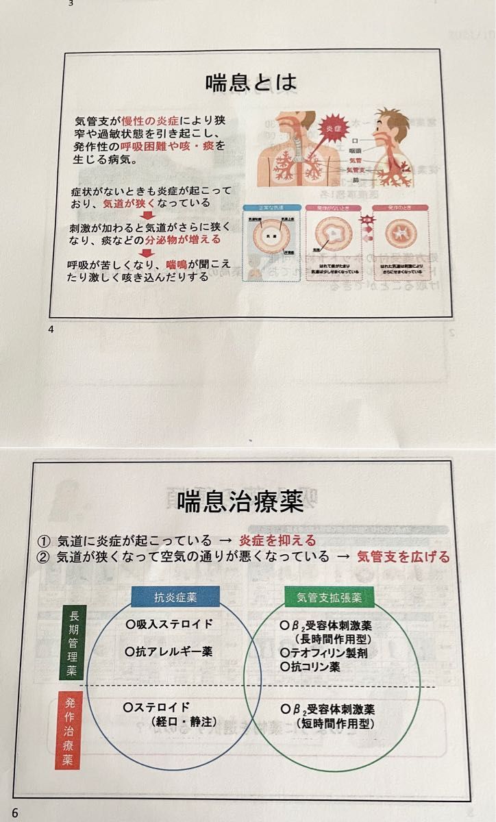 実務実習発表用参考資料【喘息治療における吸入薬の選択と服薬指導】