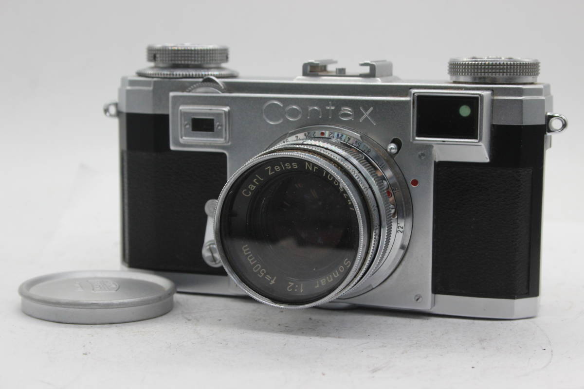 [ goods with special circumstances ] zeiss i navy blue Zeiss Ikon Stuttgart IIa type Sonnar 50mm F2 range finder camera C5423