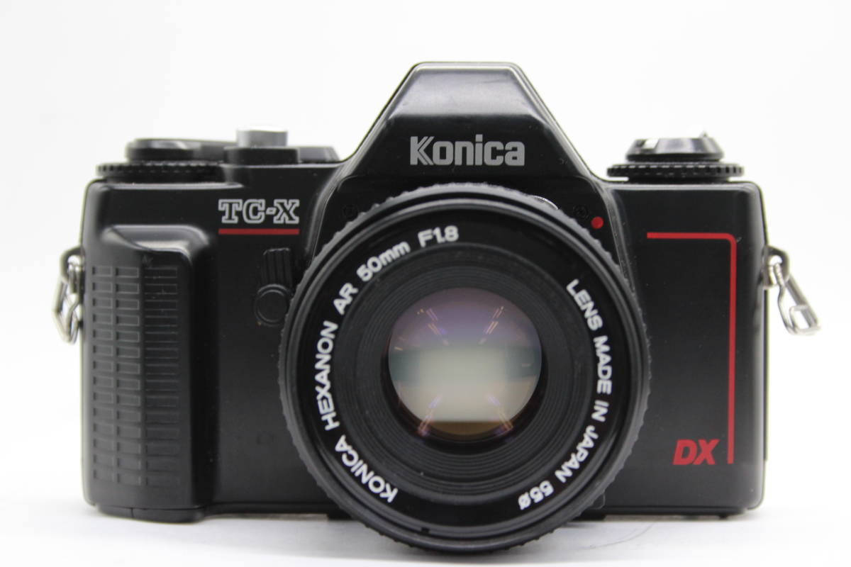 【返品保証】 コニカ KONICA TC-X ブラック DX HEXANON AR 50mm F1.8 ボディレンズセット C5667_画像2