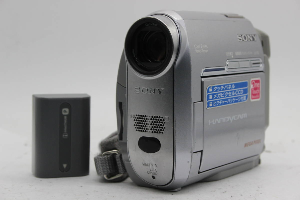 【録画確認済み】ソニー Sony HANDYCAM DCR-HC40 120x バッテリー付き ビデオカメラ C6118_画像1