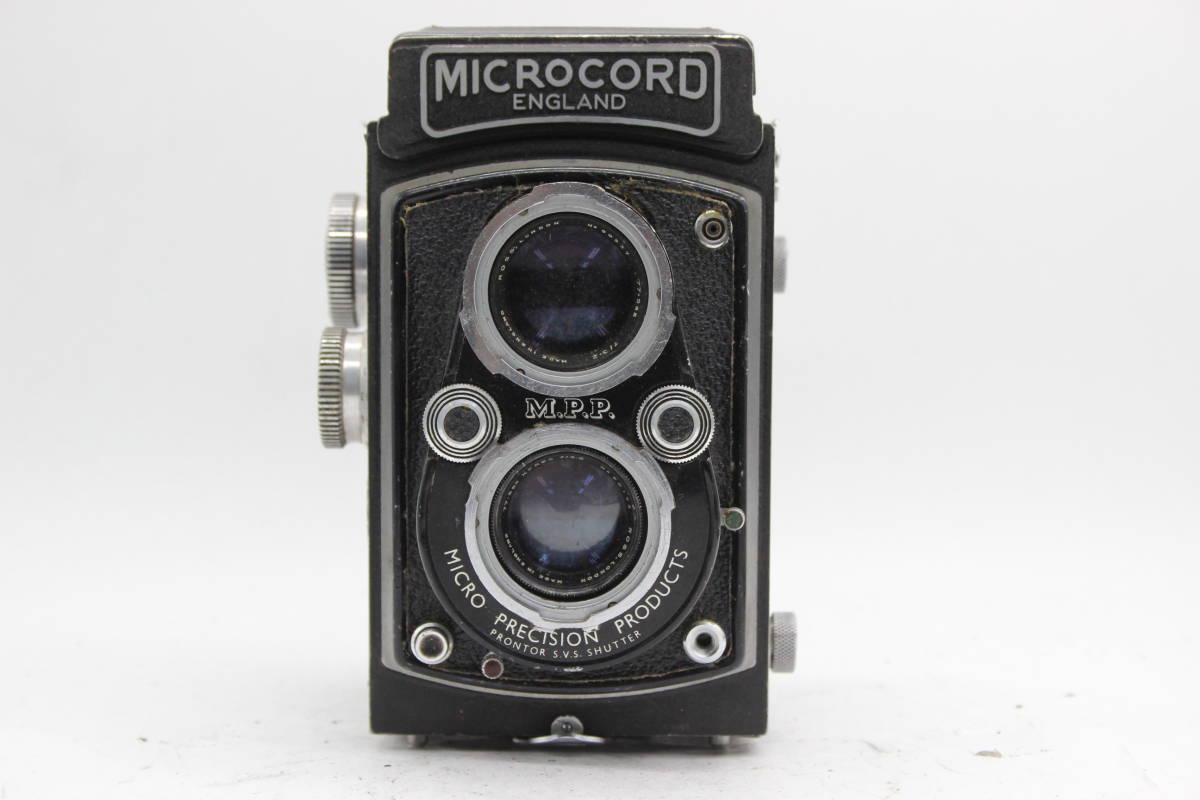 【訳あり品】 マイクロコード Microcord England Xpres 77.5mm F3.5 二眼カメラ C6152_画像2