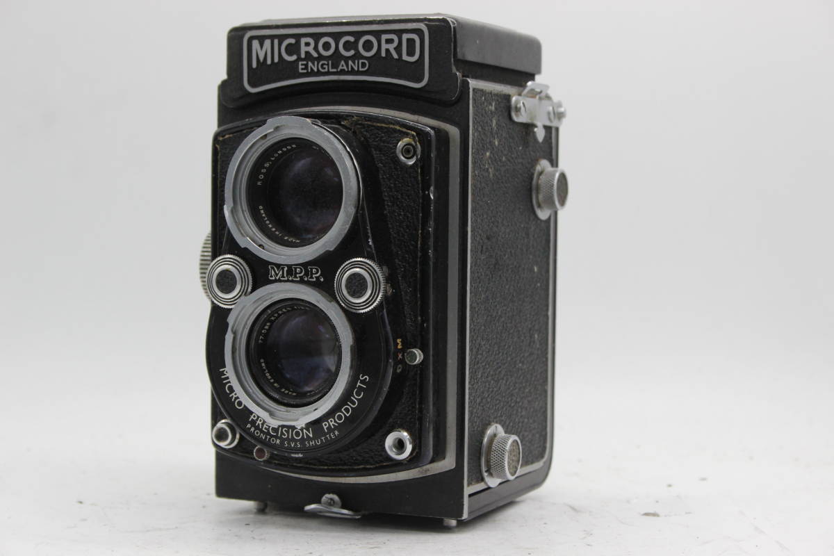 【訳あり品】 マイクロコード Microcord England Xpres 77.5mm F3.5 二眼カメラ C6152_画像1