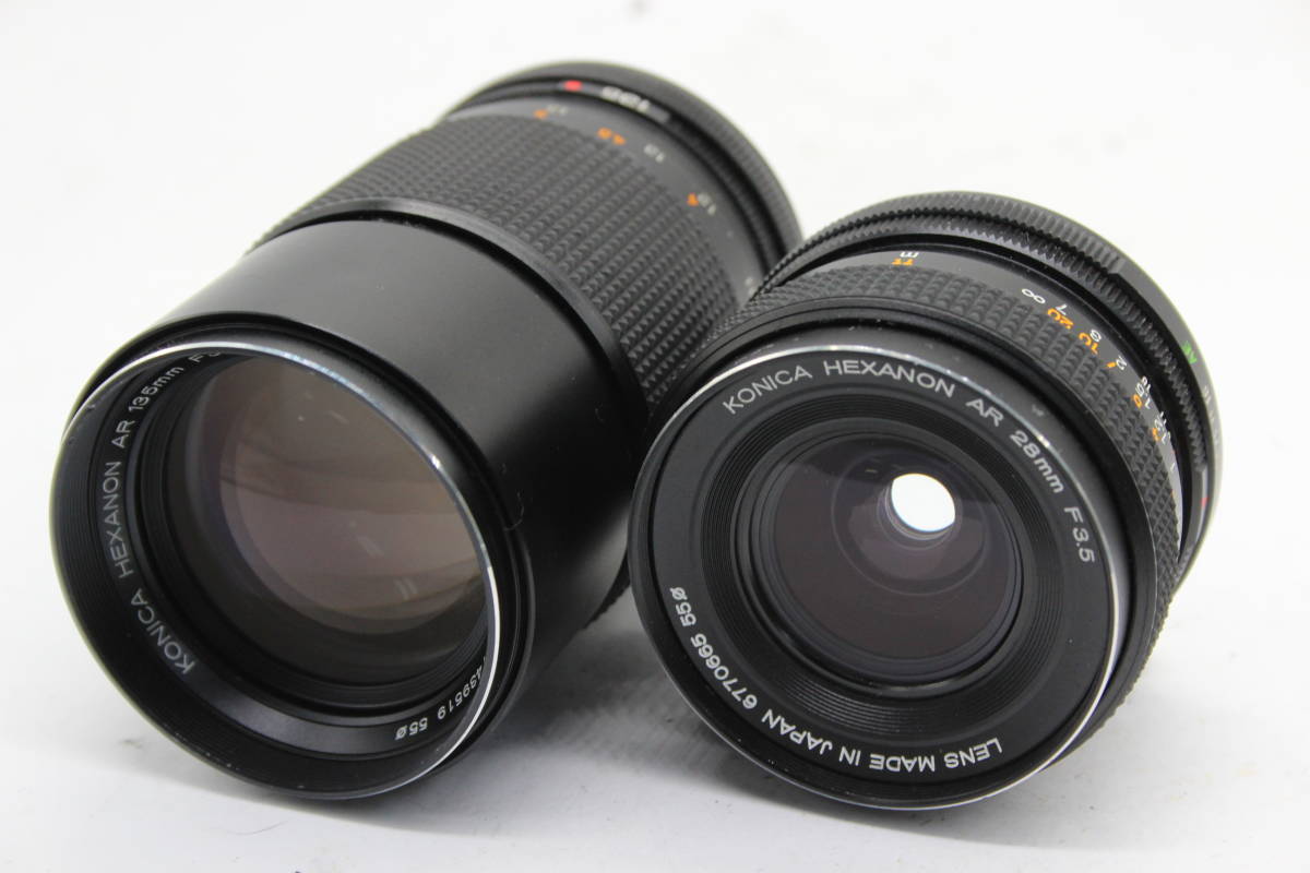 100%本物 【返品保証】 コニカ C6375 レンズ F3.5 28mm F3.2 135mm AR Hexanon Konica その他 100%本物 【返品保証】 コニカ C6375 レンズ F3.5 28mm F3.2 135mm AR Hexanon Konica その他