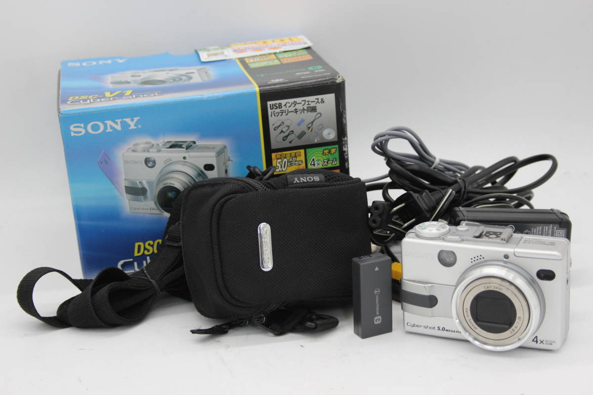 【返品保証】 【元箱付き】ソニー Sony Cyber-shot DSC-V1 4x バッテリー付き コンパクトデジタルカメラ C6457_画像1