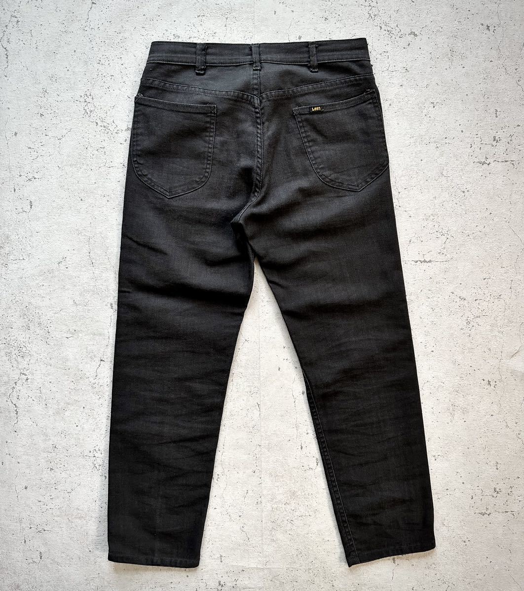 60s70s USA製 Lee LASTIC BLACK DENIM VINTAGE アメリカ製 リー 黒タグ ブラックデニム ストレッチ ビンテージ ★ リーバイス 612 606 ★_画像3