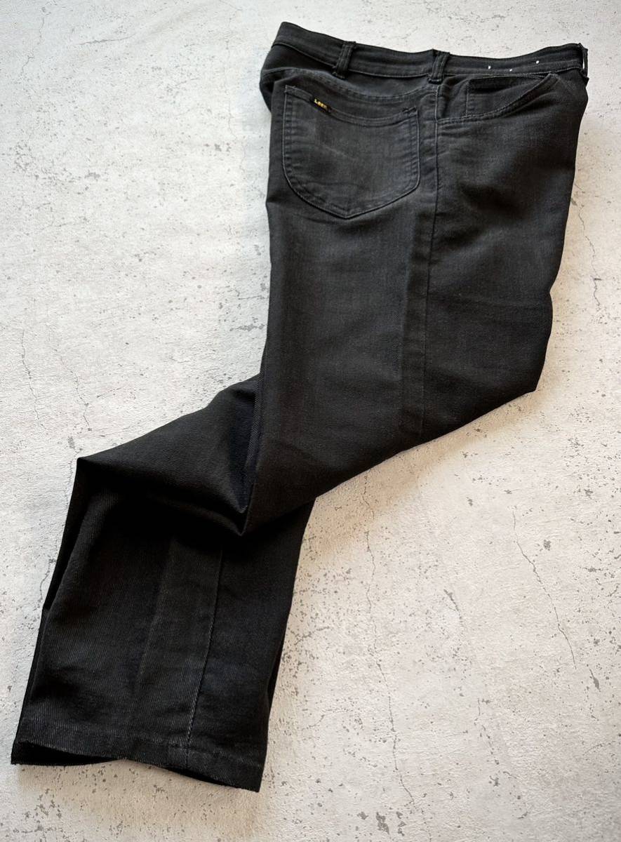 60s70s USA製 Lee LASTIC BLACK DENIM VINTAGE アメリカ製 リー 黒タグ ブラックデニム ストレッチ ビンテージ ★ リーバイス 612 606 ★_画像10