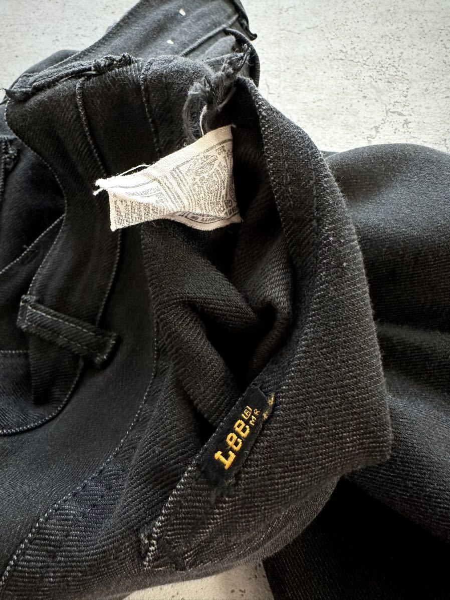 60s70s USA製 Lee LASTIC BLACK DENIM VINTAGE アメリカ製 リー 60s70s USA製 Lee LASTIC BLACK DENIM VINTAGE アメリカ製 リー