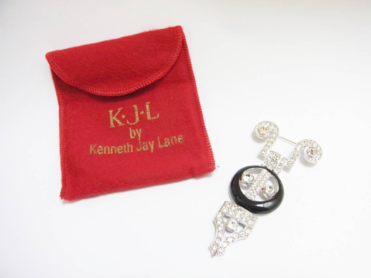 ③ 美品 K・J・L Kenneth Jay Lane ケネスジェイレーン ブローチ