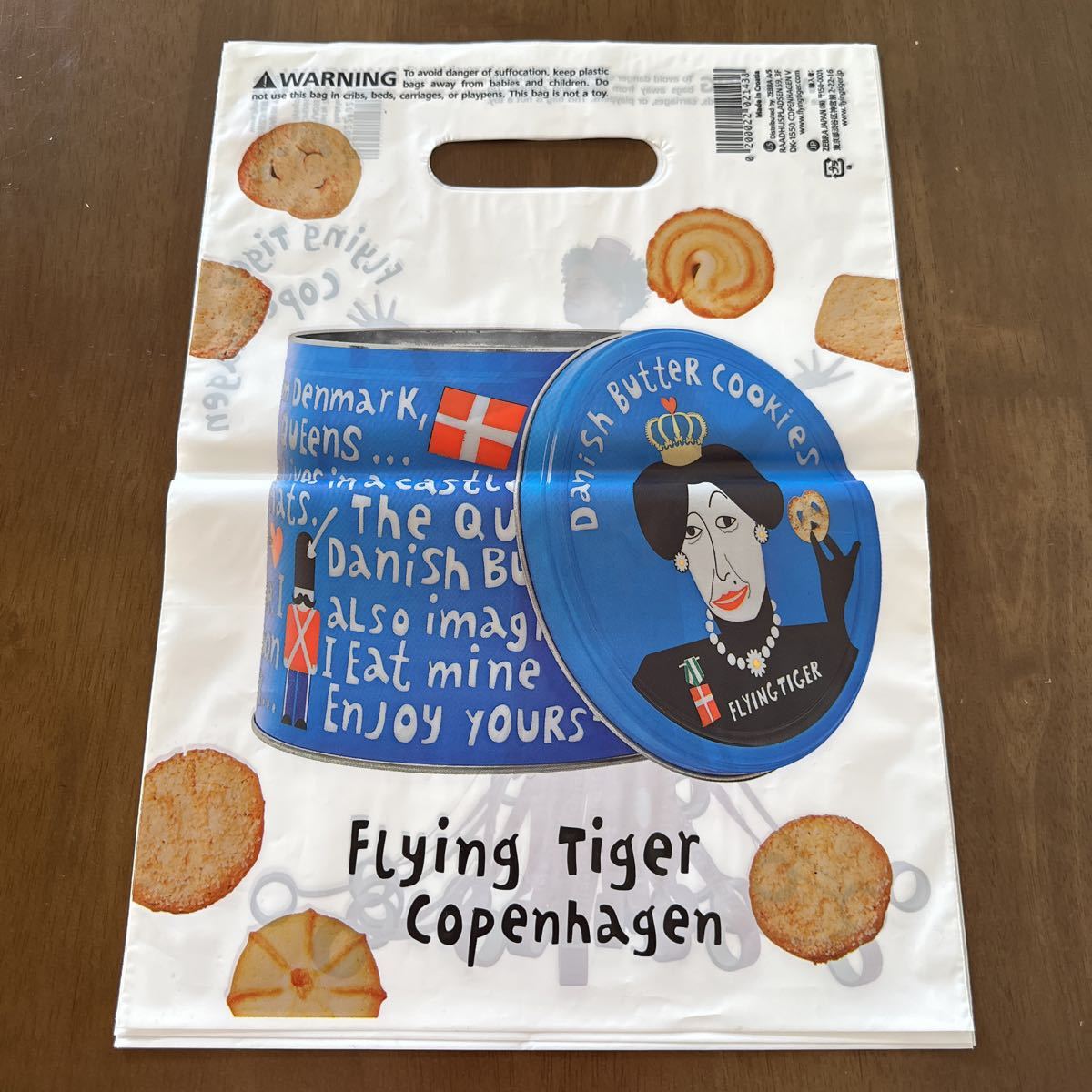 FLYING TIGER フライングタイガー 限定 ビニール袋 10枚 ショッパー 手提げ袋 ビニール ショップ袋 プレゼント ギフト ラッピング 新品 ⑧_画像2