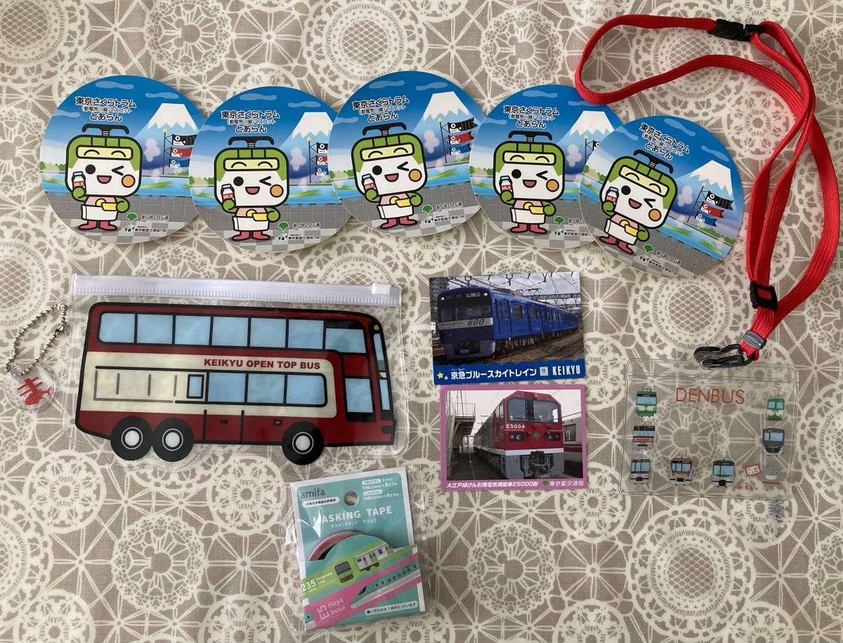 Tokyo Sakura Tram Seal 5 штук Keikyu Pen Case Master Railway Card 2 Денбас держатель карты
