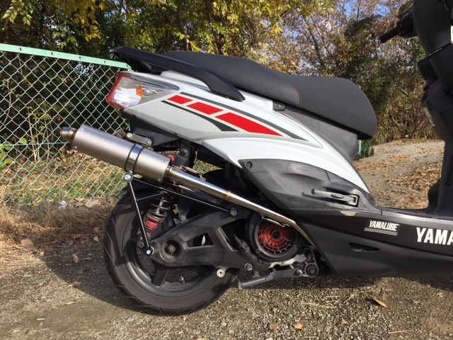 ガレージ バル製 シグナスX 80φ/100φサイレンサー取付けキット