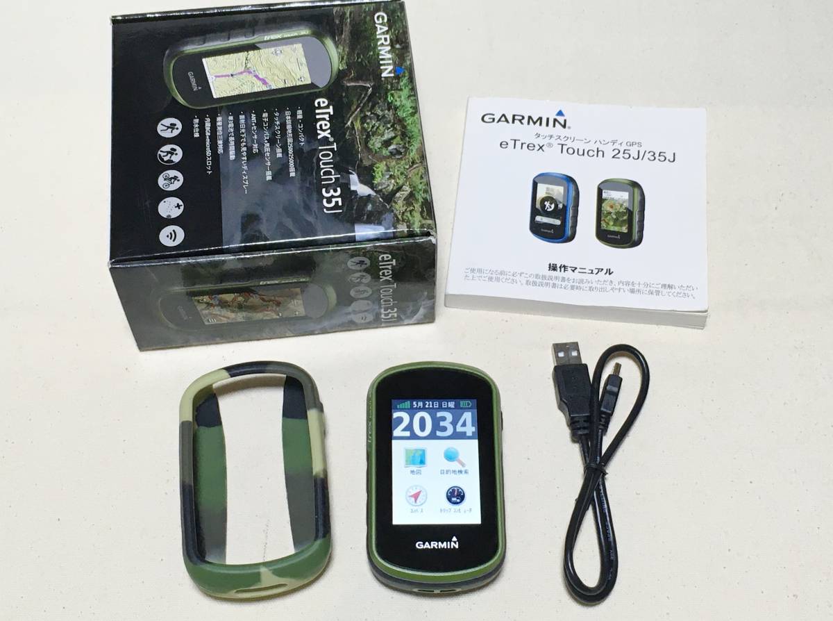 GARMIN eTrex Touch 35J GPS タッチスクリーン 3軸電子コンパス 高度計