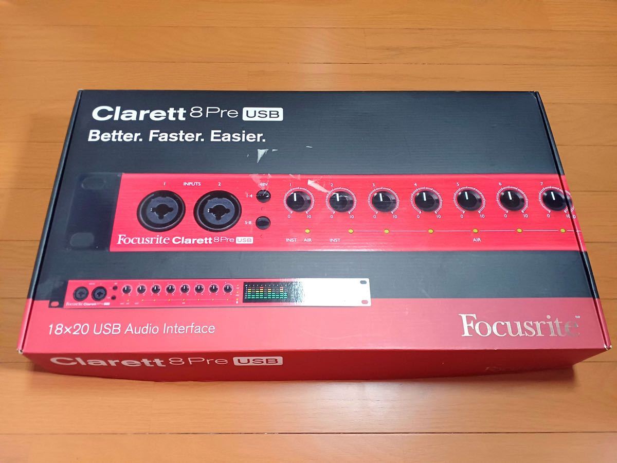 wafer . Støv FOCUSRITE Clarett 8Pre USB オーディオインターフェイス USB type-C | normanhubbard.com