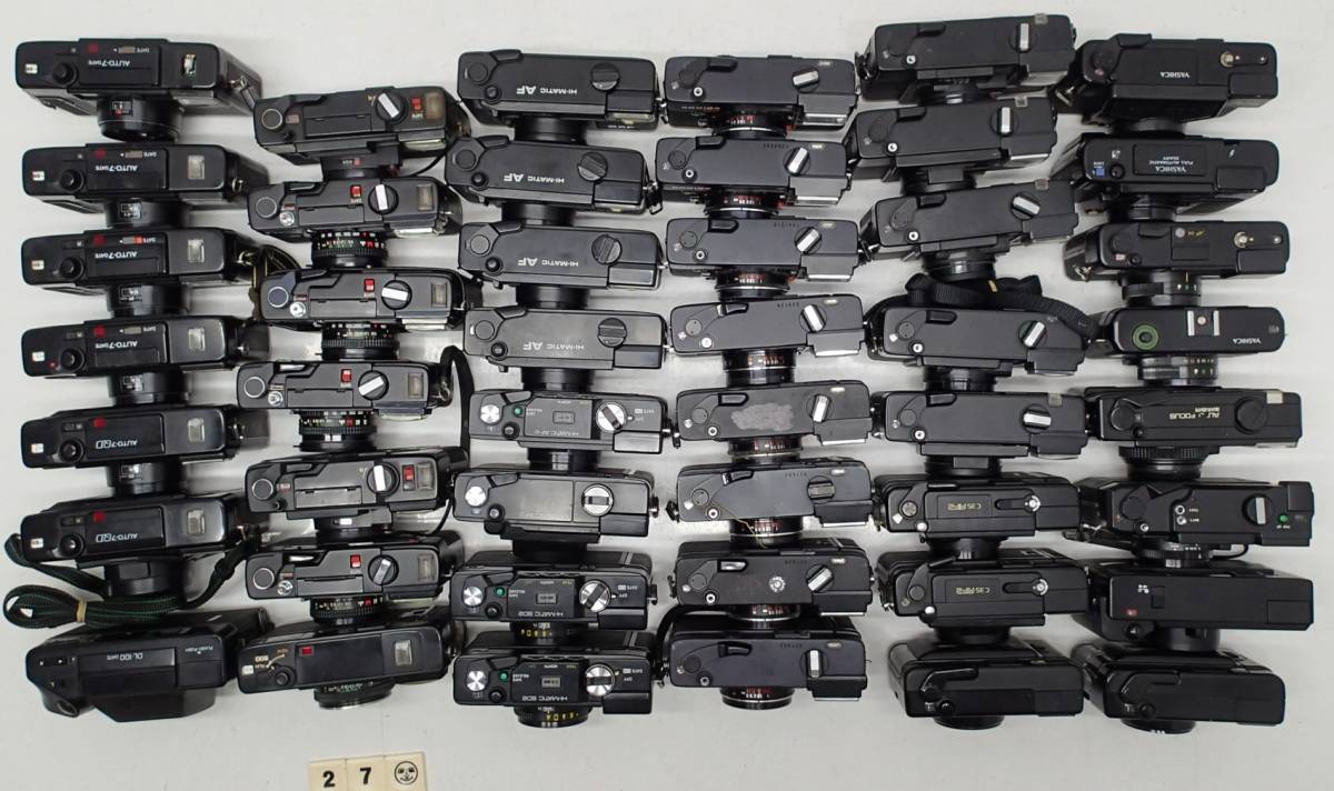 M270D 大量 ４６台 コンパクト カメラ コニカ C35 AF 2 EF マミヤ M ミノルタ HI-MATIC オリンパス C-AF ヤシカ Snap 単焦点 等 ジャンクの画像6