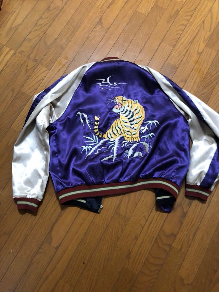 両面最高】スカジャン鷲虎龍 テーラー 東洋エンタープライズ 刺繍M