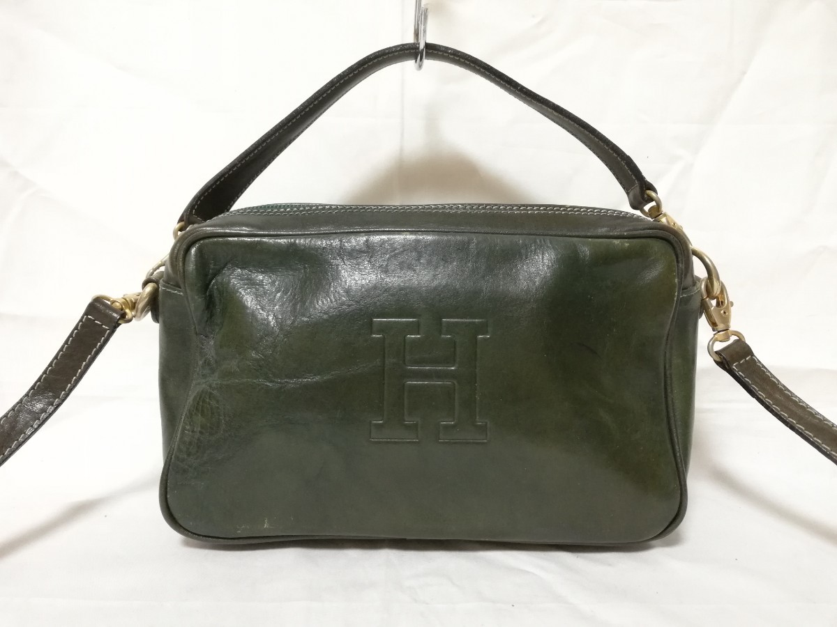 残りわずか】 HIROFU ヒロフ バッグ ショルダーバッグ ダークグリーン