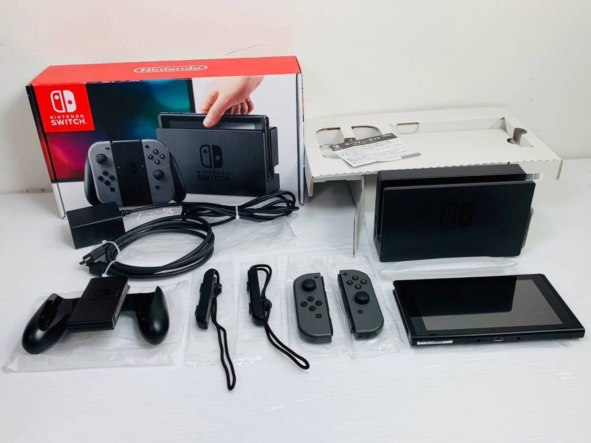 未対策機！！！ 任天堂Nintendo Switch 本体セットグレー初期化/動作