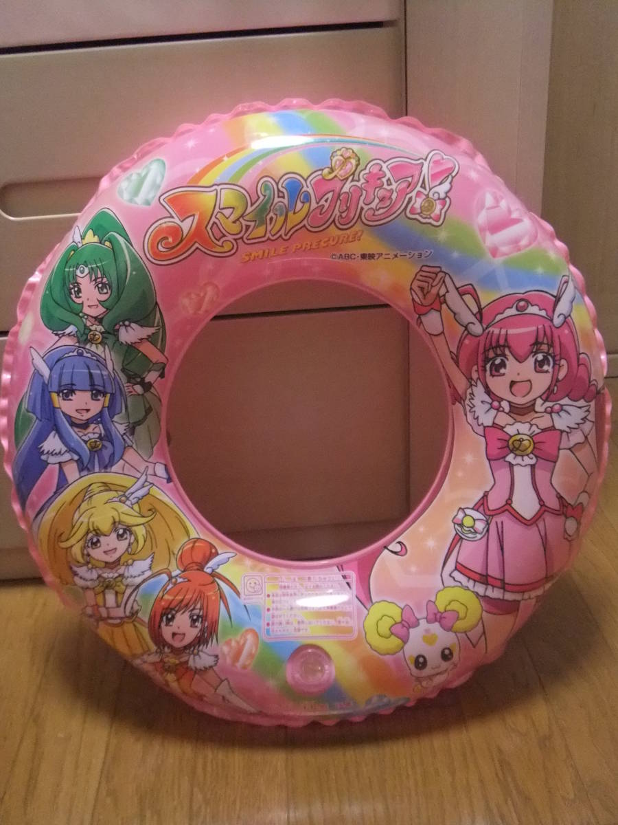 スマイルプリキュア　浮き輪55cm　アームリング　ビート板　セット　中古_画像2