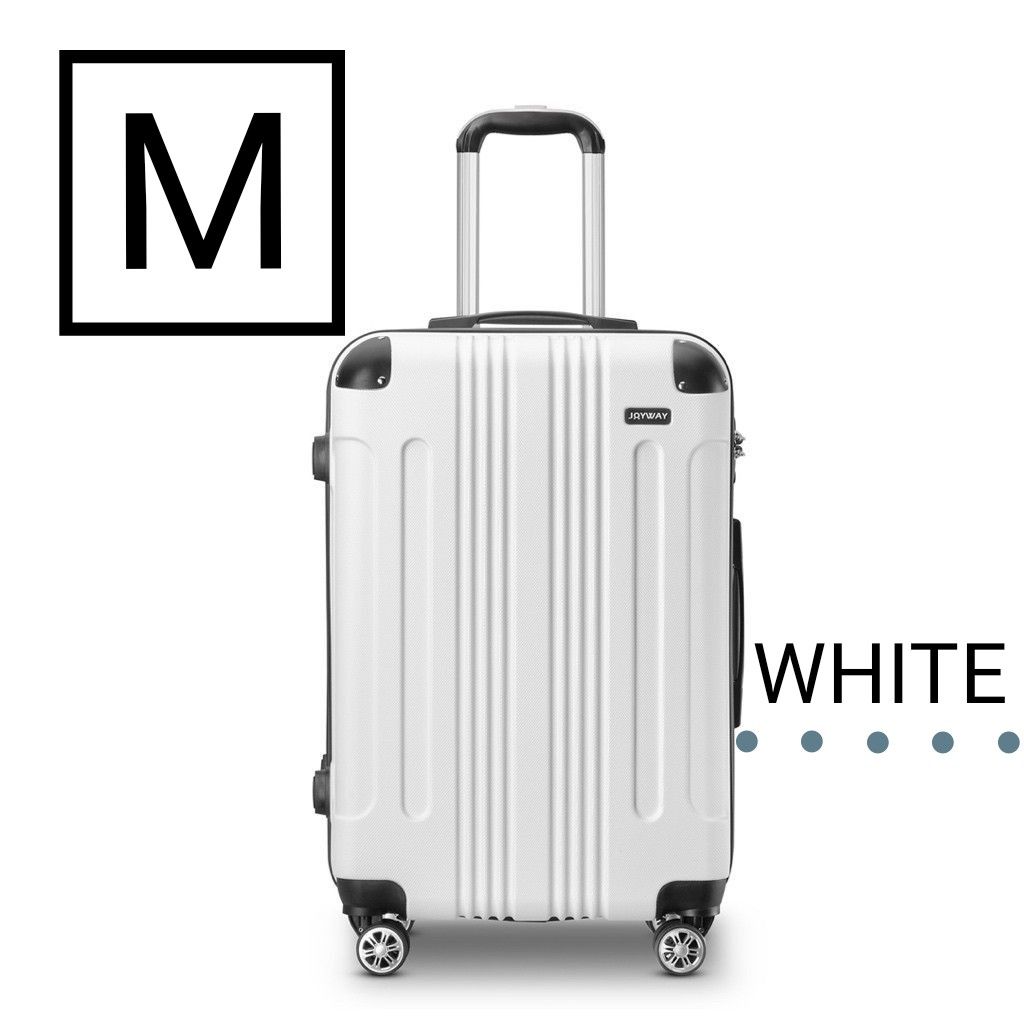 キャリーケース スーツケース 新品 Mサイズ WHITE ホワイト TSAロック 