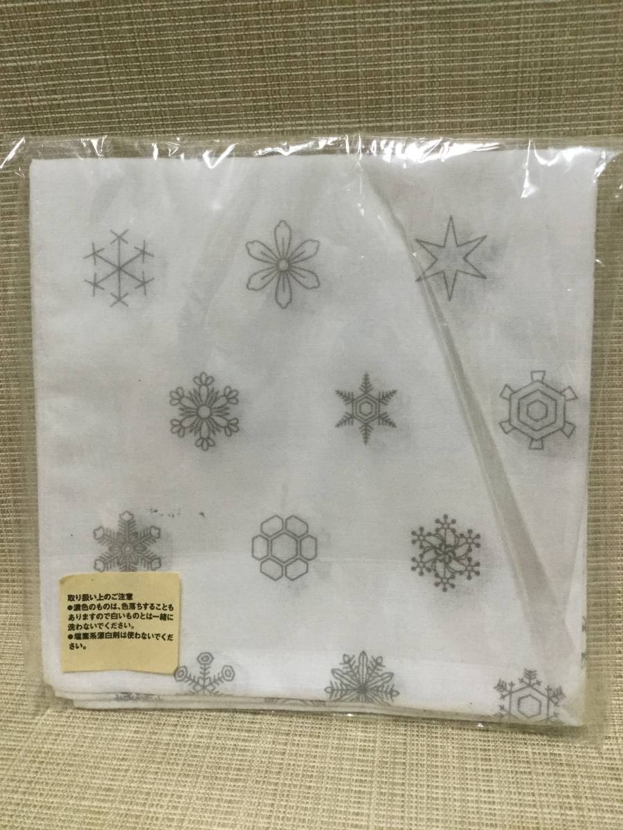  снег . носовой платок [MUJI/ Muji Ryohin ] SNOW FLAKE