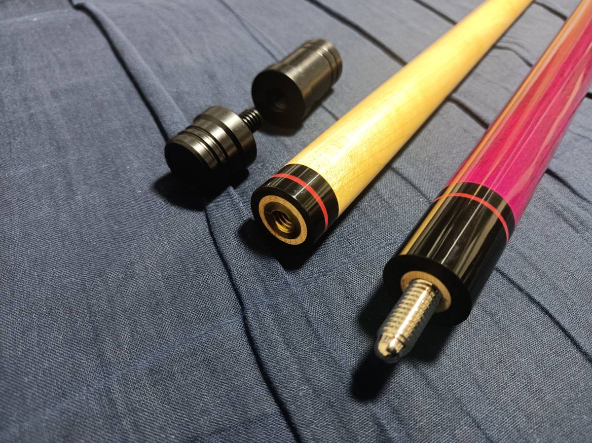 人気大割引 ビリヤード 新品未使用 キュー パープル 紫 NISSYOTEI 日勝亭 ビリヤード