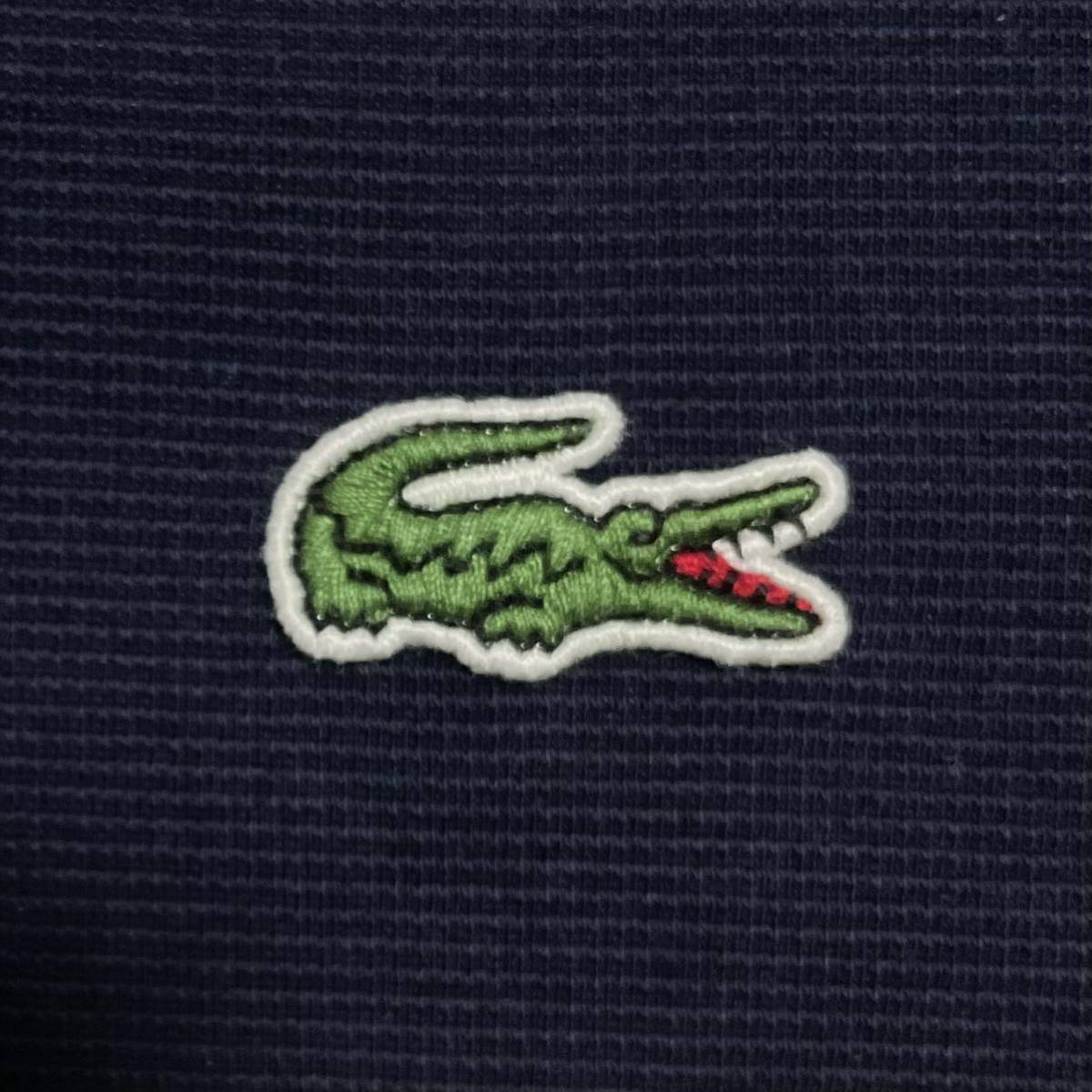 【人気アイテム】LACOSTE ラコステ 半袖 ポロシャツ ビッグサイズ サイズ8 ネイビー ワニ 23-100_画像6