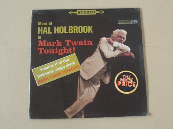P7509　即決【シュリンク未開封】LPレコード　HAL HOLBROOK『MORE OF MARK TWAIN TONIGHT』　輸入盤　US盤_画像1