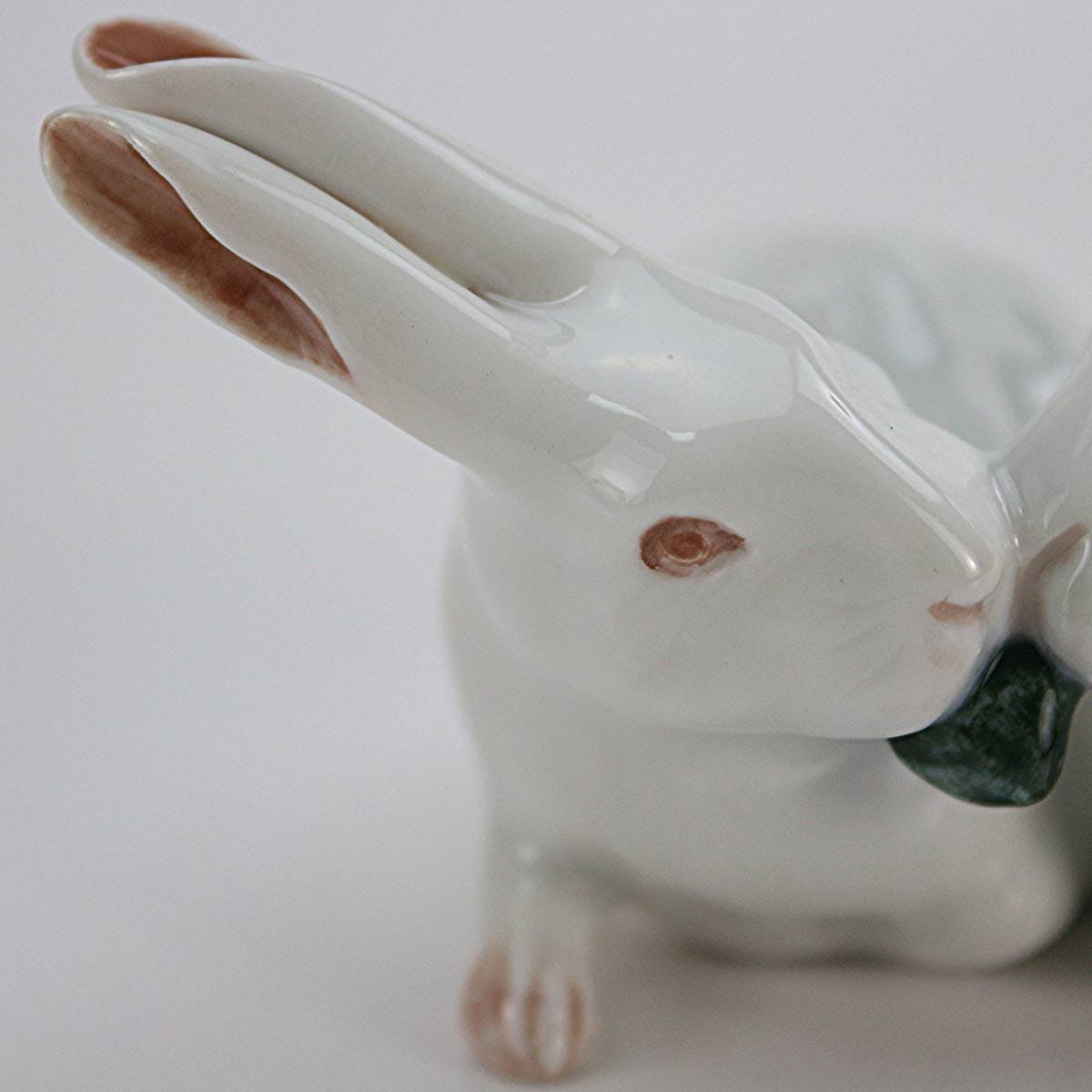#518 ロイヤルコペンハーゲン フィギュリン 「白いウサギのペア」1949年製 北欧 デンマーク の 陶磁器 wwww6