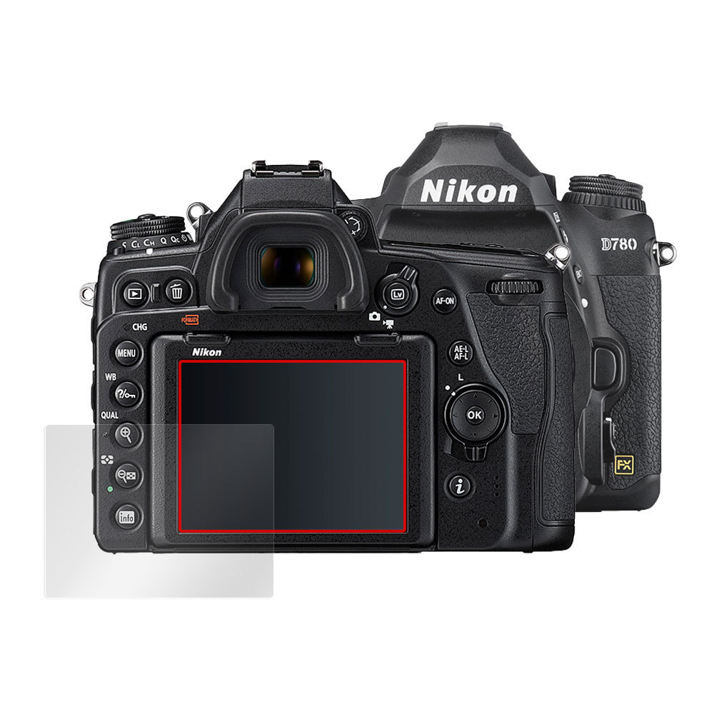 Nikon 一眼レフカメラ D780 保護 フィルム OverLay 9H Plus for ニコン NikonD780 一眼レフカメラ 9H 高硬度で映りこみを低減する低反射_画像3