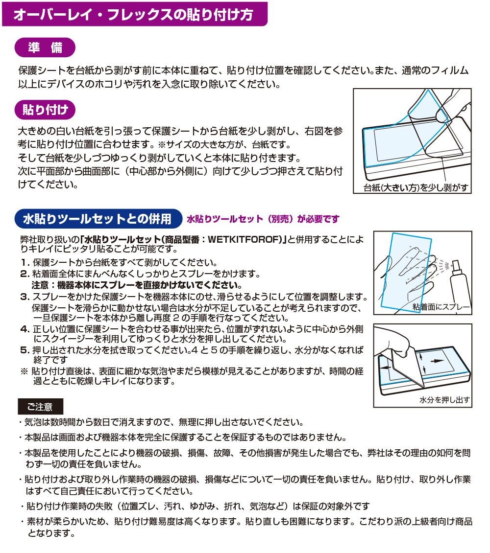 HiBy R6 III 表面 背面セット 保護フィルム OverLay FLEX 高光沢 ハイビー デジタルオーディオプレーヤー 曲面対応 柔軟素材 衝撃吸収_画像6