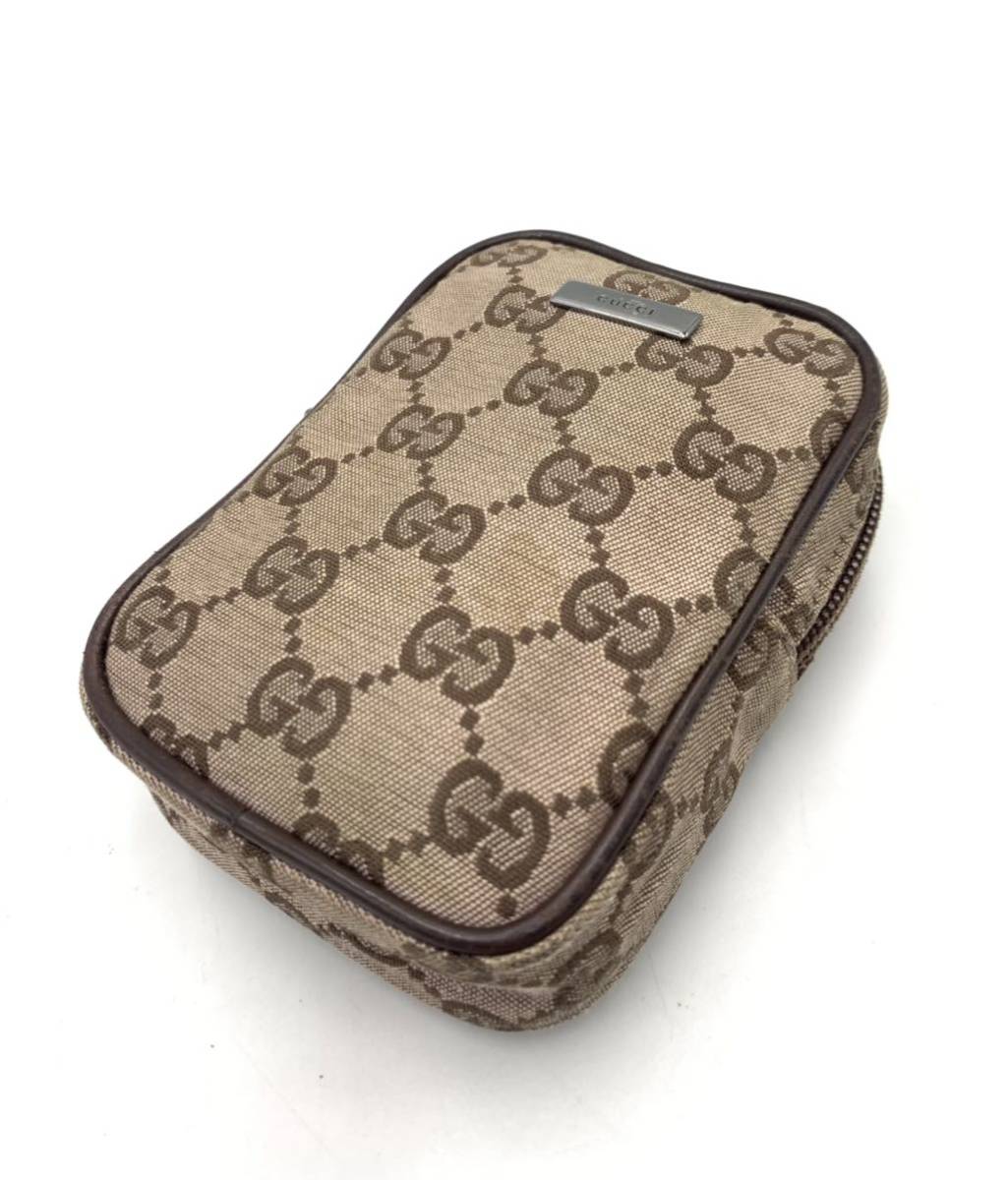 美品 GUCCI グッチ GG柄 キャンバス シガレットケース タバコ入れ