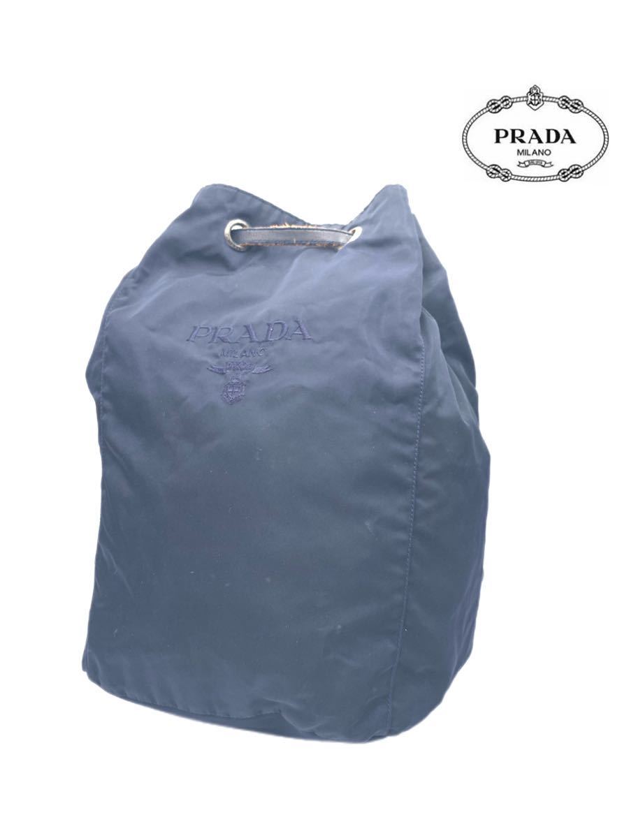 魅力的な 美品 PRADA メンズ プラダ リュック バックパック 巾着