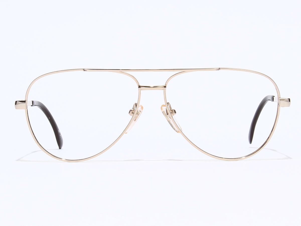 AG FRAME ゴールド ツーブリッジ ティアドロップ ヴィンテージ メガネ 30