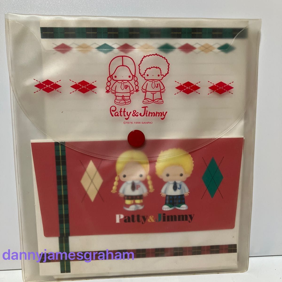 パティ＆ジミー 使用済み レターセット 年賀ハガキ  暑中見舞いハガキ Patty&Jimmy Sanrio ポストカード  