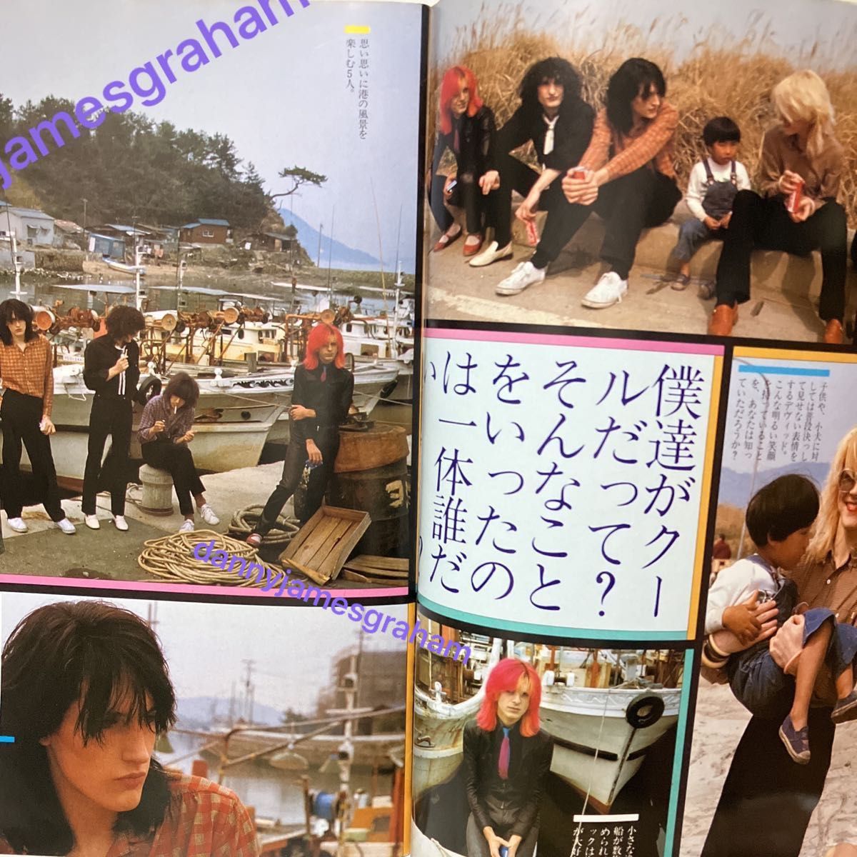 JAPAN イン 日本 ポスターつき MUSIC LIFE 増刊号 付録 デビットシルビアン ミックカーン イギリス バンド 洋楽