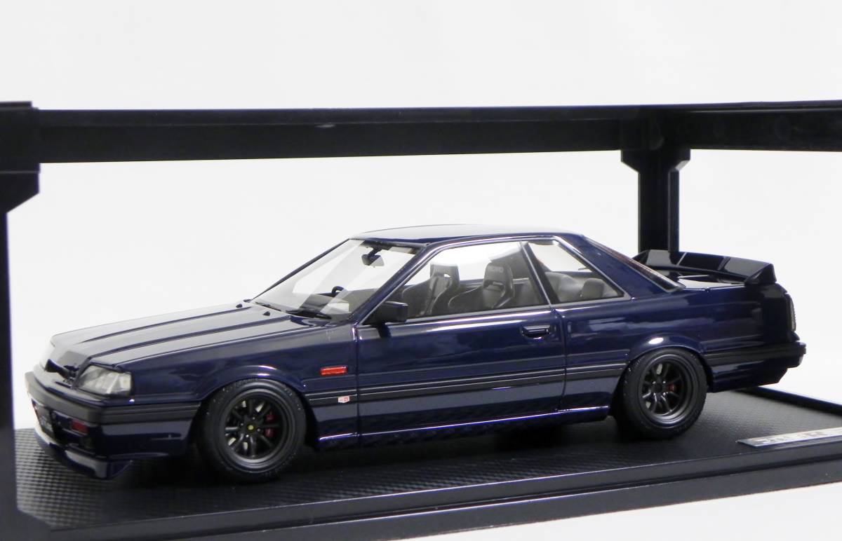 IG 1/18 Nissan Skyline GTS-R (R31) Blue Black Skyline RS Watanabe lowdown custom NISMO RECARO blue black 