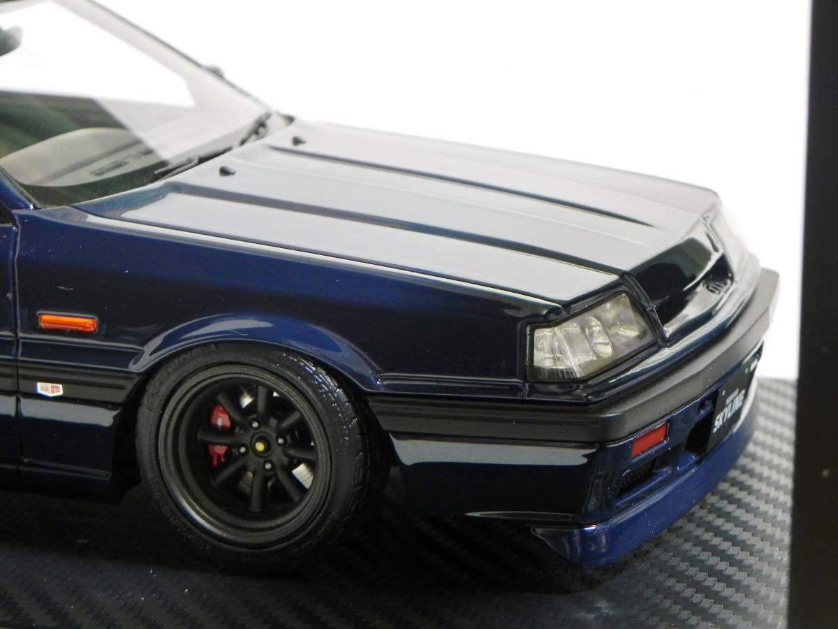 IG 1/18 Nissan Skyline GTS-R (R31) Blue Black Skyline RS Watanabe lowdown custom NISMO RECARO blue black 