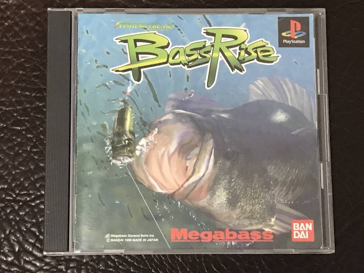 ★ 送料無料 PS1 釣りゲーム ★ バスライズ BassRise 動作確認済 説明書付き 帯付き 誤り訂正チラシ付き ★_画像1