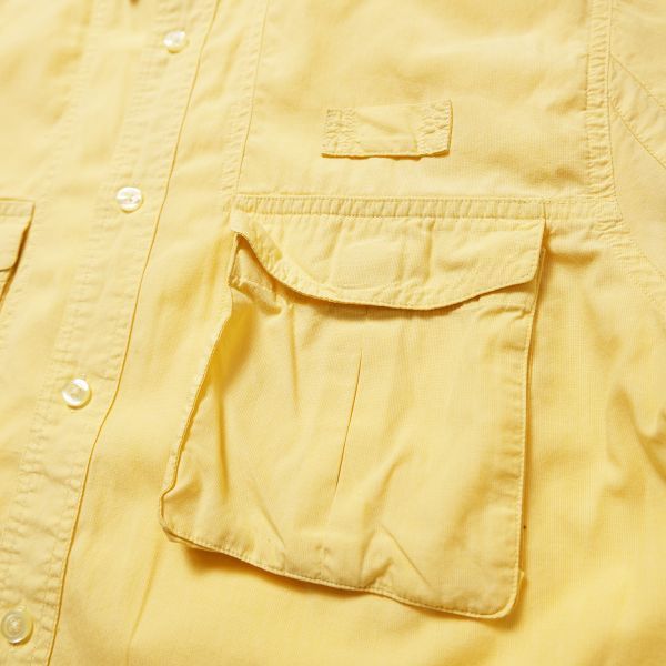 90's 00's ORVIS オービス マルチポケット コットン シャンブレー? フィッシングシャツ (M) 黄色系 90年代 旧タグ オールド Y2k レア_画像5