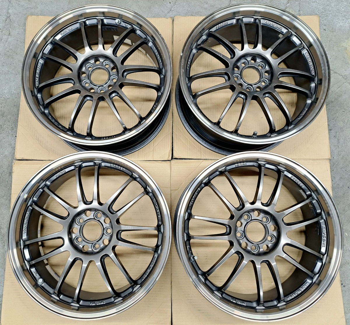 RAYS VOLK RACING RE30 ホイール 4本 7.5J 18インチ 100 スバル