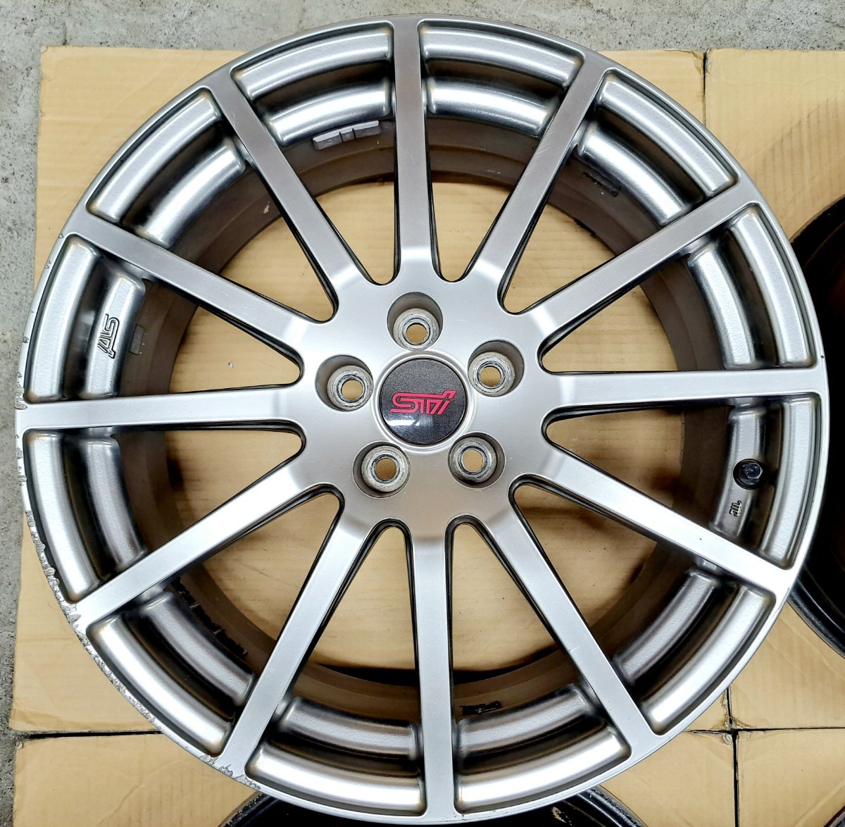 スバル STI 純正 オプション 18インチ ホイール 4本 インプレッサ