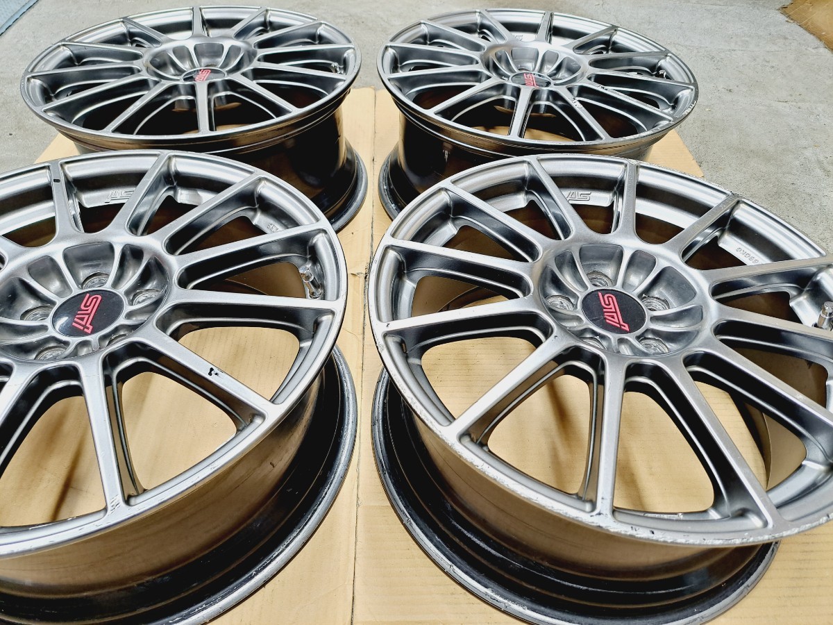 返品?交換対象商品】 17インチ鋳造アルミホイール スバル STI 純正