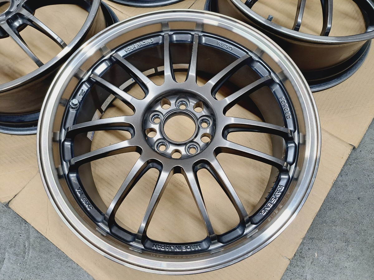 RAYS VOLK RACING RE30 ホイール 4本 7.5J 18インチ 100 スバル