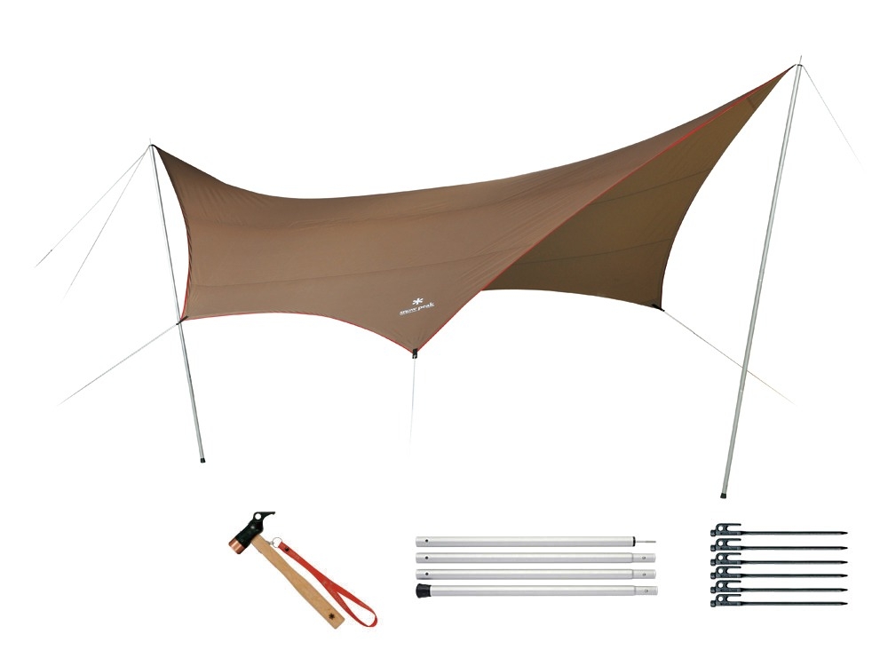 就在暑假前！ snowpeak HD Tarp Hexa（M）Pro set TP-861S未開封的新文章！Snow Peak [製造商庫存薄]參考稅包括正價¥47,304 <Br> 夏休み直前！snowpeak HDタープ ヘキサ(M)ProセットTP-861S未開封新品!スノーピーク【メーカ在庫薄】参考税込定価￥47,304