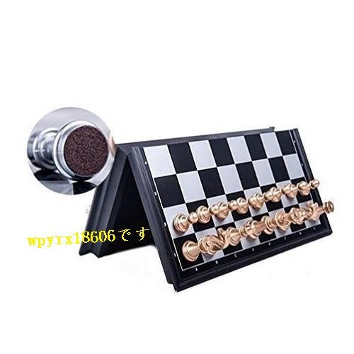  chess magnet type gorgeous . board game gold . silver. chess large size size approximately 32cm×32cm.. chess record Gold silver 