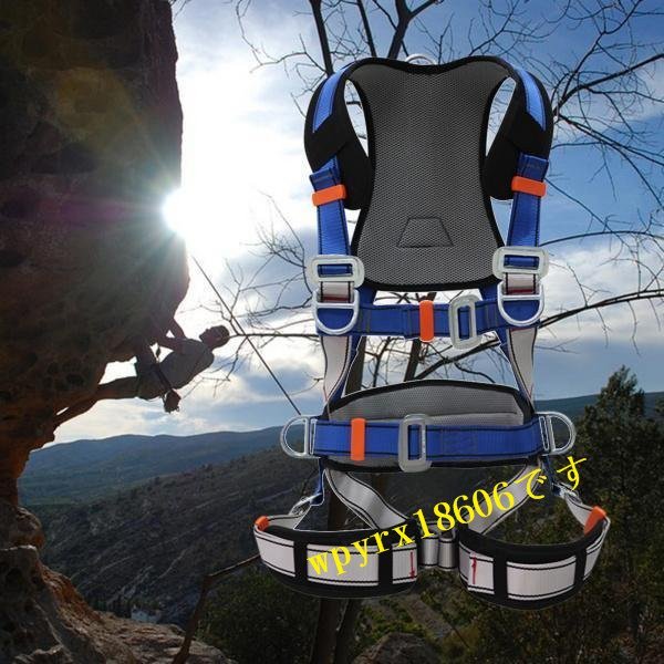  whole body rock-climbing bust belt safety belt lock . shide under . outdoor whole body protection falling prevention belt 